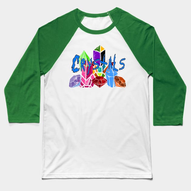 I have an expensive habit… Crystals Baseball T-Shirt by Orchid's Art